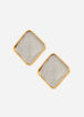 Glitter Gold Geo Earrings, Gold image number 0