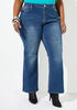 Mid Rise Bootcut Jeans, Medium Blue image number 0