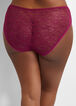 Lace Crossover Bikini Panty, Raspberry Radiance image number 1