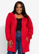 Hooded Open Front Cardigan, Jester Red image number 0