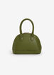 Green Faux Leather Mini Satchel, Green image number 0