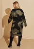 Distressed Camo Sweater Dress, Olive image number 1