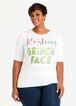 Resting Grinch Face Graphic Tee, White image number 0