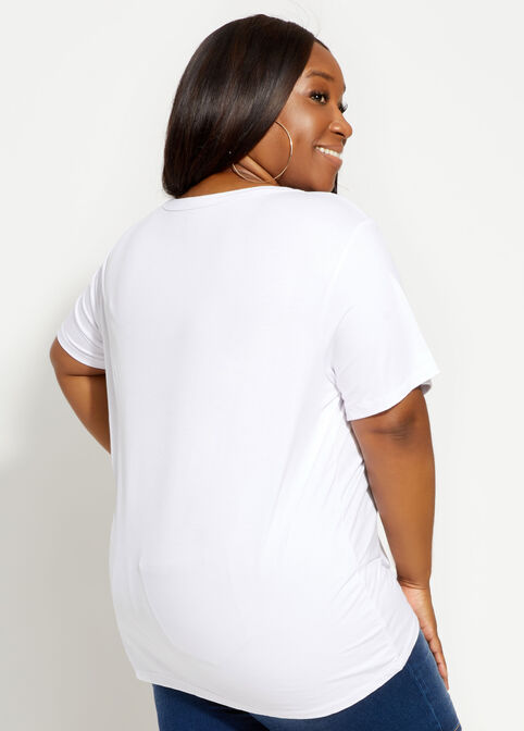 City Girl Shopper Graphic Tee, White image number 2