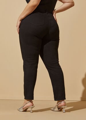 Sequin Embellished Skinny Jeans, Black image number 1