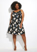 The Rosa Dress, Black Combo image number 0