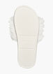 Nine West Fuzzy Slide Sandals, Ivory image number 2