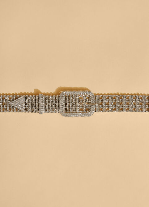 Crystal Waist Belt, Silver image number 1