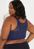 Front Close Wireless Posture Bra, Navy image number 1
