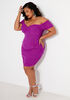 The Carina Bodycon Dress, Purple image number 2