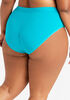 Cotton Ruched Bikini Panty, Teal image number 1