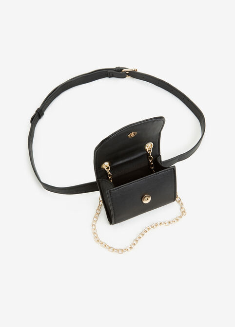 Bebe Camile Micro Fanny Pack, Black image number 2