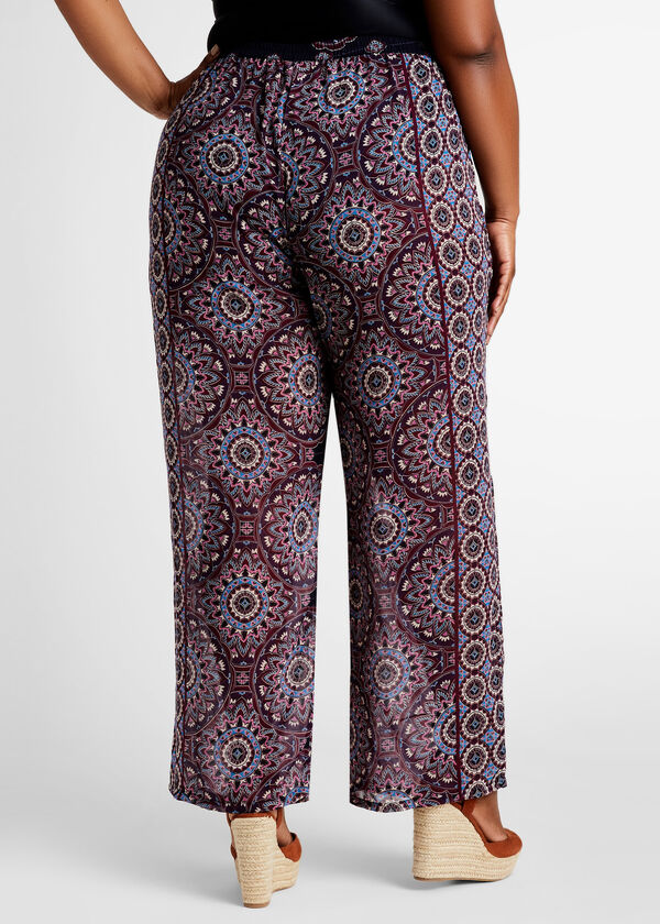 Dalin Abstract Cover Up Pant, Purple image number 1