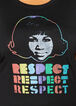 Aretha Franklin Respect Tee, Black image number 1