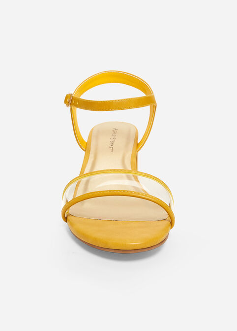Strappy Wide Width Sandals, Nugget Gold image number 4