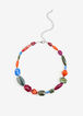 Mixed Chunky Bead Necklace, Multi image number 0