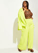 Cropped Stretch Crepe Jacket, LIME PUNCH image number 3