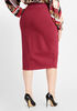 Red Power Ponte Pencil Skirt, Rhododendron image number 1