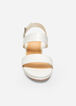Faux Leather Wide-Width Sandals, White image number 4