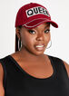 Rhinestone Queen Baseball Hat, Rhododendron image number 0