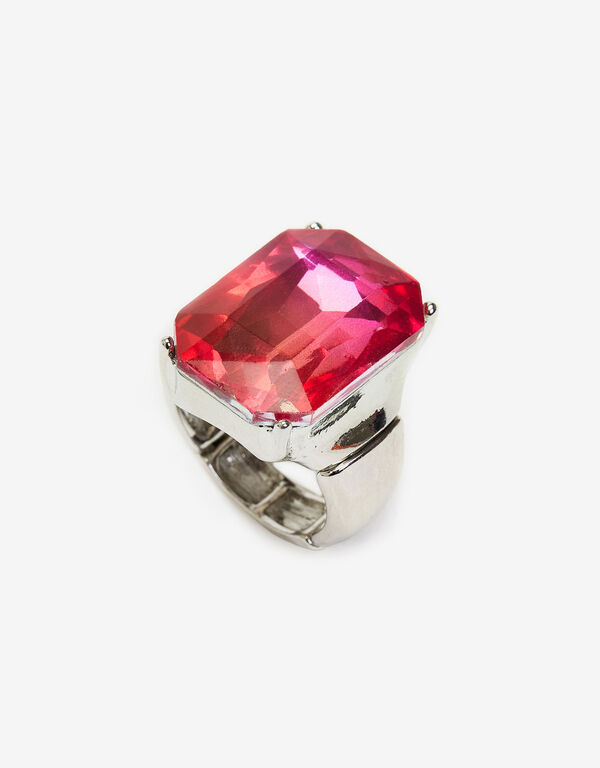 Emerald Cut Ring, Fandango Pink image number 0