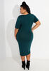 The Alayna Tee Dress, Dark Green image number 1