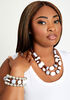 Layered Bead Necklace, White image number 1