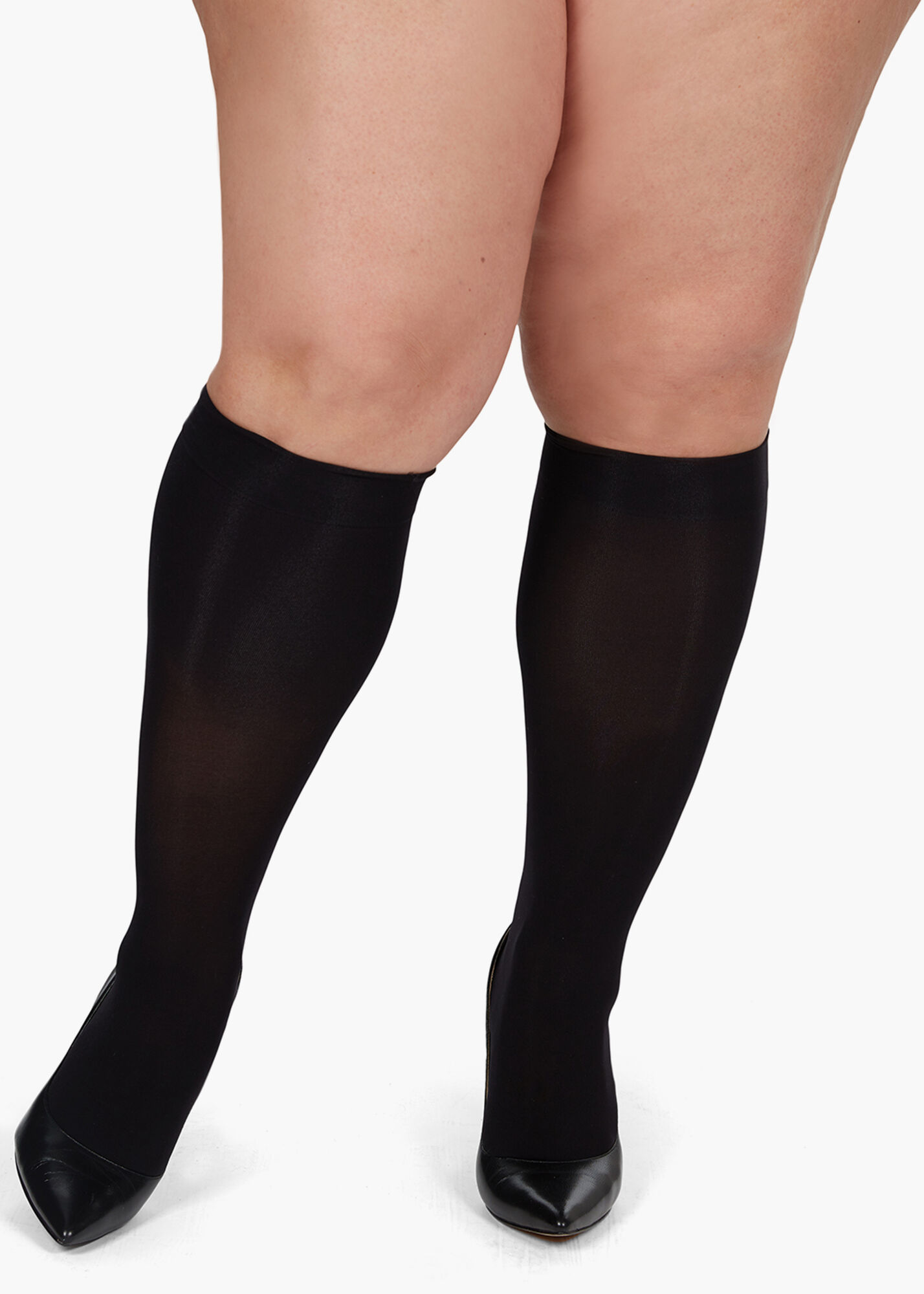 Krigsfanger Svag velordnet Plus Size Hosiery Memoi Opaque Knee High Tights For All Day Wear