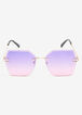 Ombre Rimless Sunglasses, Purple image number 1