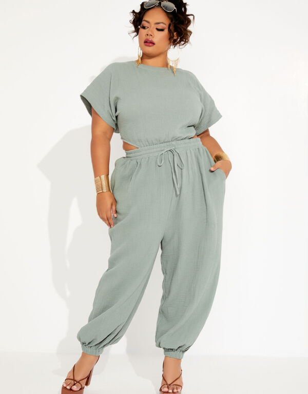 The Bethany Jumpsuit, Sea Kelp image number 0