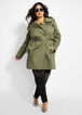Belted Double-Breasted Trench Coat, Olive Night image number 0