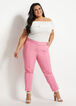 One Button Ankle Skinny Pant, Pink Carnation image number 2