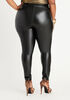 Tall Faux Leather Leggings, Black image number 2