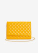 Yellow Chain Strap Shoulder Bag, Citrus image number 0