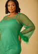 Embellished Mesh Dress, Green image number 2