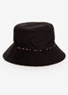 Reversible Leopard Black Bucket Hat, Black image number 2