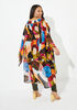 Abstract Print Hi Low Blouse, Multi image number 1