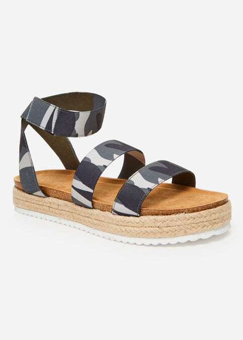 Strappy Wide Width Espadrilles, Multi image number 0