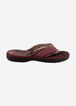 Isotoner Sage Thong Slippers, Wine image number 1