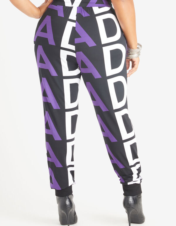 Diva Stretch Knit Joggers, Acai image number 1