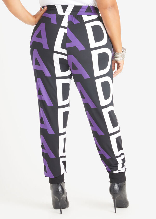 Diva Stretch Knit Joggers, Acai image number 1