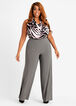 High Waist Wide Leg Knit Pant, Pewter image number 2