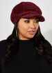 Brushed Knit Cabbie Hat, Burgundy image number 1