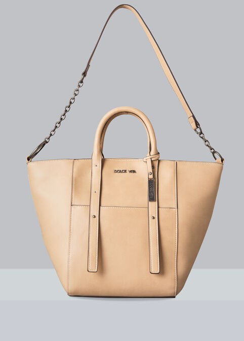 Dolce Vita Faux Leather Tote, Camel Taupe image number 0