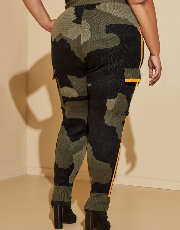 Camo Knit Joggers, Olive image number 1