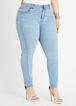Plus Size 2 Button Skinny Jeans Plus Size High Waist Skinny Jeans image number 0