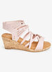 Sole Lift Cutout Wide Width Wedges, Light Pink image number 1