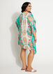 Dalin Abstract Sheer Swim Cover Up, Mint Green image number 1