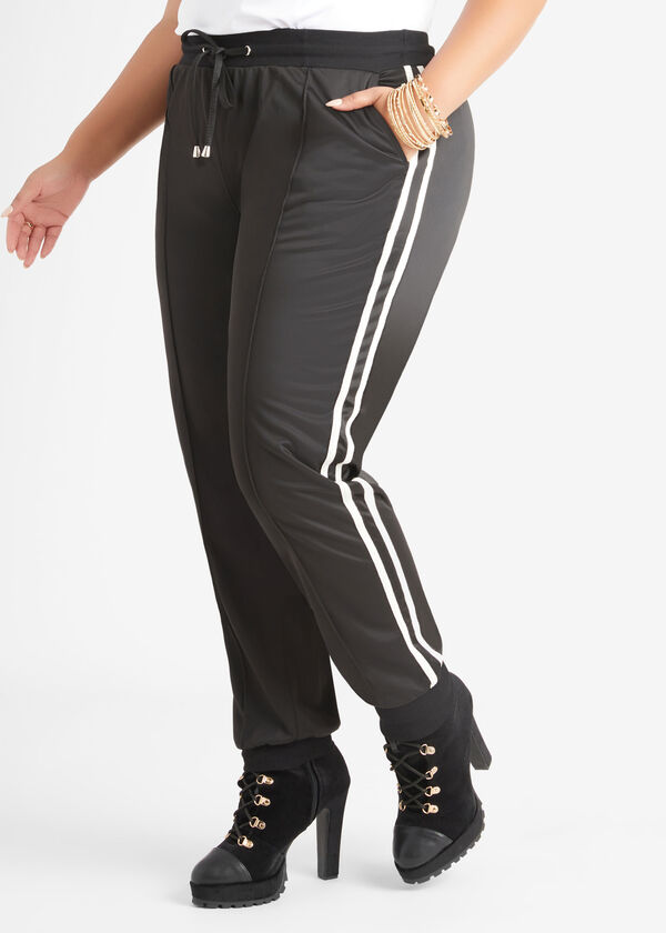Stretch Knit Joggers, Black image number 0