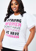 Strong Women Graphic Tee, White image number 2
